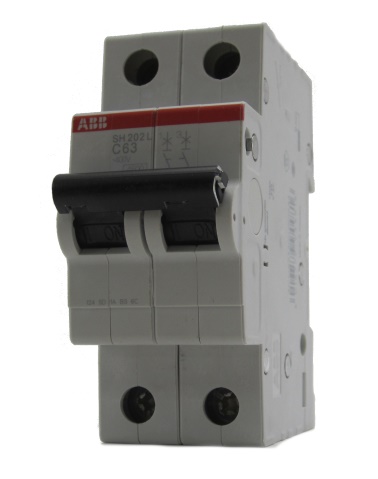 Выключатель автоматический двухполюсный 63А С SH202L 4.5кА (SH202L C63)