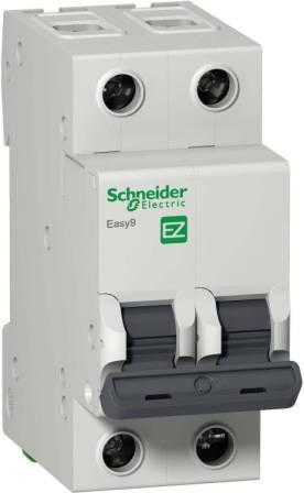 Выключатель автоматический двухполюсный 32A C 4.5кА Schneider  EASY 9